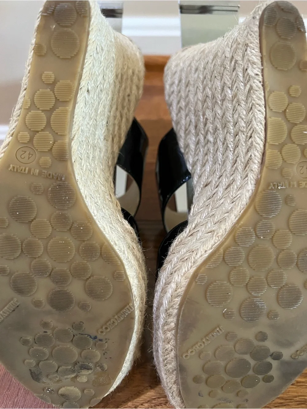 Women’s Jimmy Choo Woven Espadrille Wedge Sandals